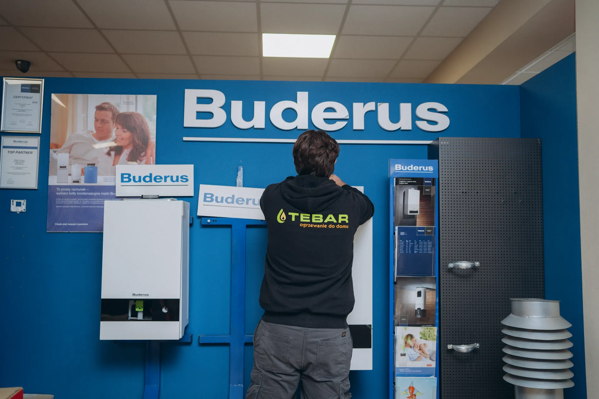 Ekspozycja urządzeń w salonie TEBAR