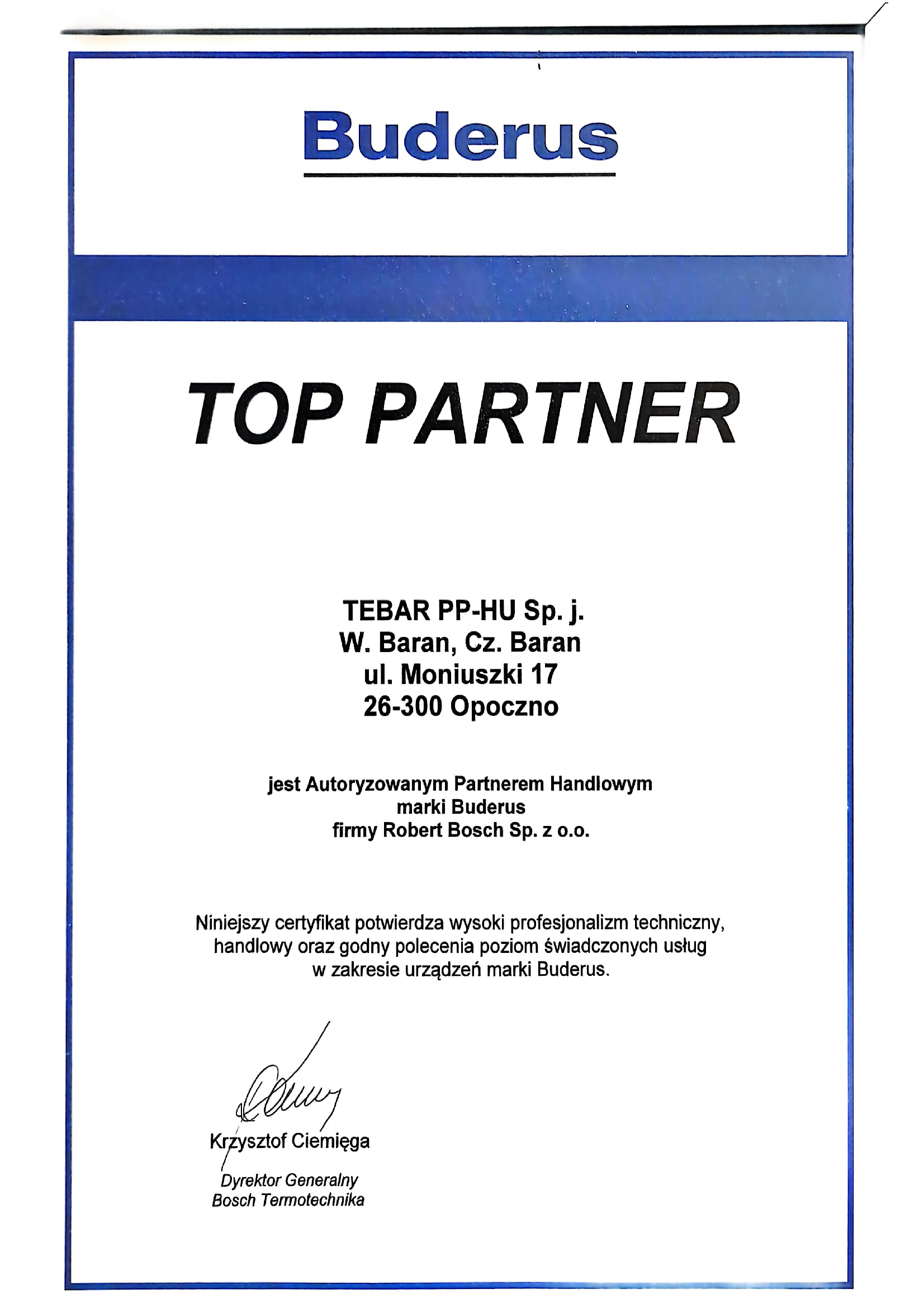 Buderus Top Partner